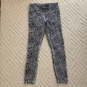 Outdoor voices flex legging in snow leopard